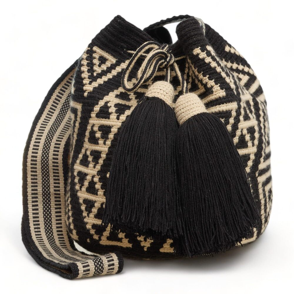3821 MEDIUM Wayuu Mochila Bag original bolsa tejida colombiana authentic